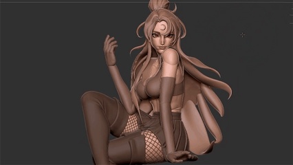 zbrush建模:3d游戏人物模型制作,zb雕刻案例讲解